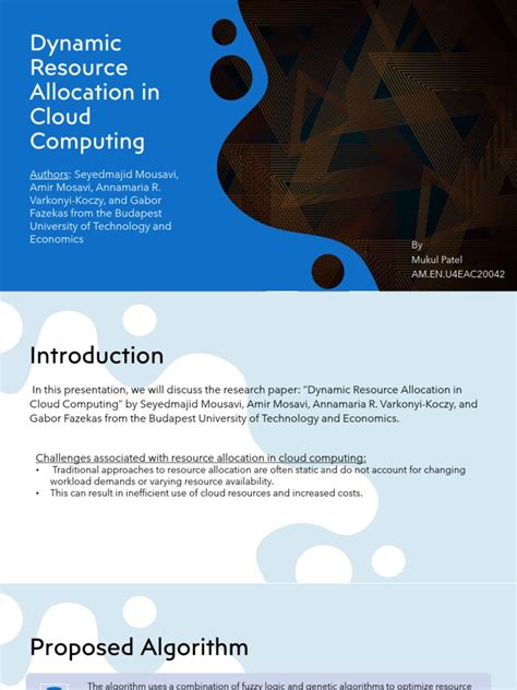 Cloud Presentation Pdf Cloud Computing Algorithms