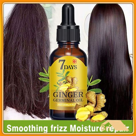 7 Day Ginger Germinal Oil Serum Essence Oil Hair Growth Serum Natural