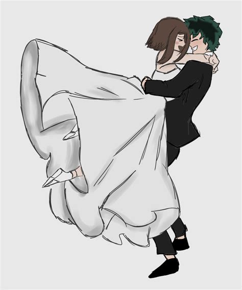 Izuocha Wedding Deku X Uraraka Wedding Art