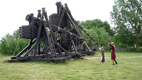 Small Trebuchet Firing Youtube