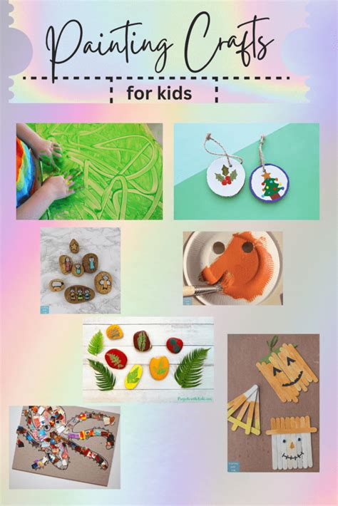 painting crafts  kids fun  creative projects