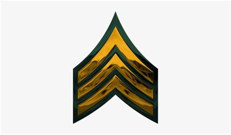 Chrome Us Army E 5 Psd66771 Us Army Sergeant Rank Png Image