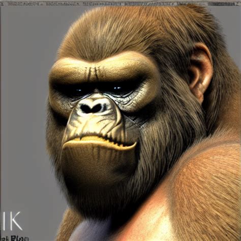 KREA AI King Kong Big Eye Hyper Realistic Photoreal Ren