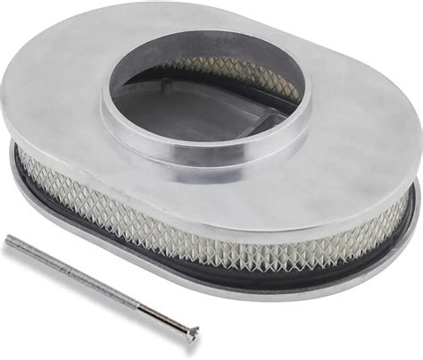 Amazon Chrome 12 Oval Classic Air Cleaner Filter Assembly