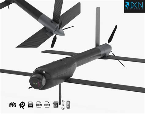 Aerovironment Switchblade 600 Missile Predator Drone 3D Model By 3dxin