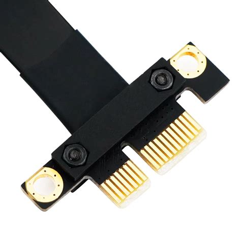 90 градусов Pci-E Pci Express 1X до 1X слот Riser Card конвертер ...
