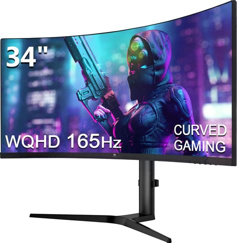 Z Edge 34 Inch Curved Gaming Monitor Ultrawide 165Hz DP 100Hz HDMI