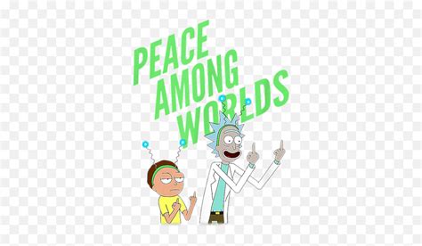 Rick And Morty Peace Among Worlds Portal Tshirt Tapestry Cartoon Png