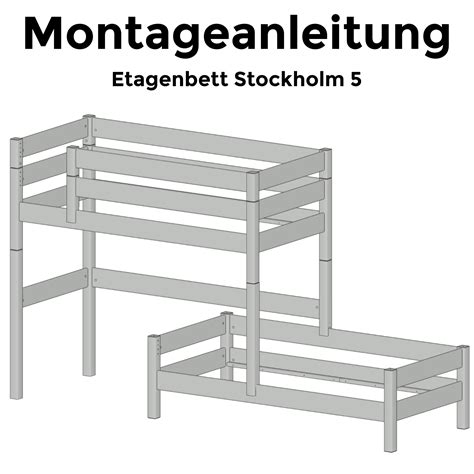 Etagenbett Massivholz Stockholm F R Dachschr Ge Kiefer