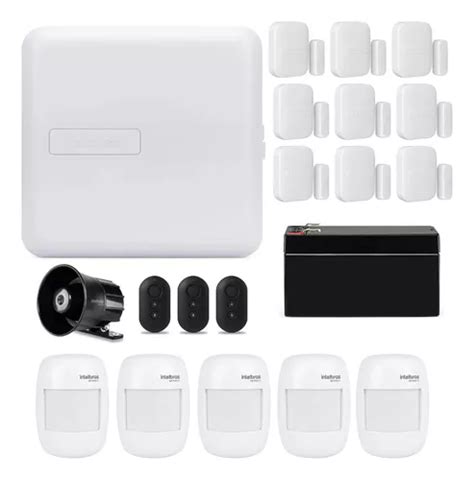 Kit Alarme Amt 1000 Smart Net Intelbras 14 Sensores Sf Frete grátis