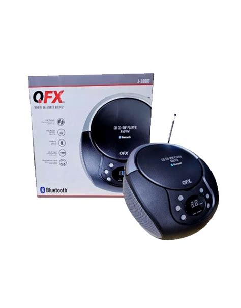 Bocina Retro Bluetooth Cd Player Fm Radio Auxiliar Qfx J Bt