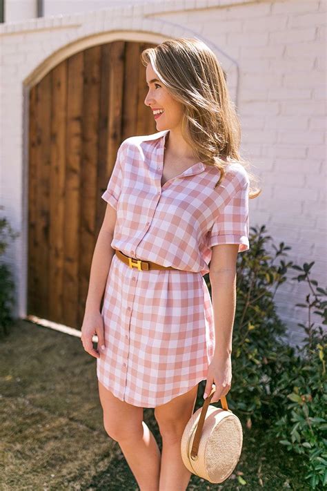 Pink Gingham Shirtdress A Lonestar State Of Southern Fashion