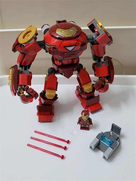 Built Split Set Lego Marvel Iron Man Hulkbuster Versus A I M