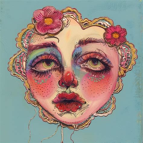 Zephyr Secret Garden Series Print Whimsical Portrait Art Emotional Art