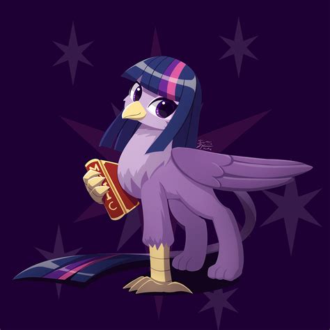 2745139 Safe Artist Howxu Twilight Sparkle Griffon G4 Beak