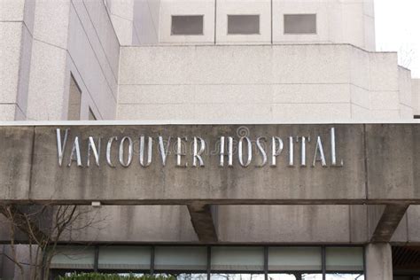 View of Main Entrance `Vancouver General Hospital` on W 12th Avenue ...