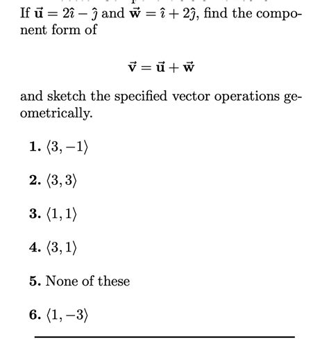 Answered If ū 2î î And W î 2ĵ Find The Bartleby