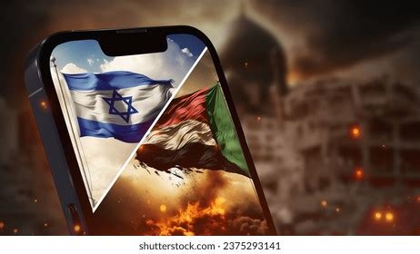 Flags Israel Palestine Gaza Israel Conflict Stock Illustration 2375293115 | Shutterstock