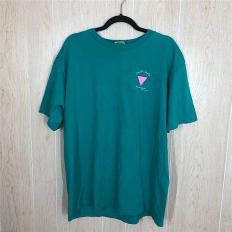 Vintage Shirts Vintage La Classics Teal Gay Pride Upside Down Pink Triangle Tshirt Poshmark