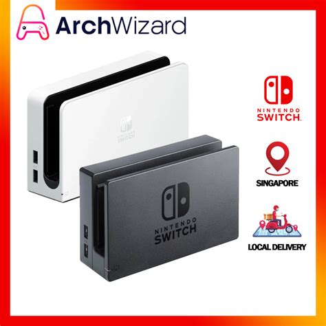 Nintendo Switch Dock Gen 1 Gen 2 Model & OLED Model - Black White 任天堂 ...