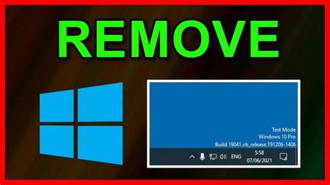 How To Remove Test Mode Windows Pro Watermark Youtube