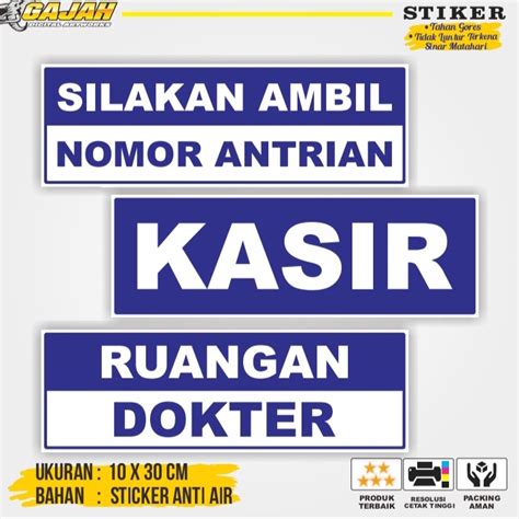 Jual Sticker Apotek Stiker Apotek Stiker Ruang Tunggu Stiker