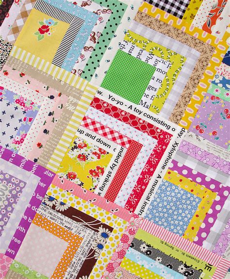 Scrappy Log Cabin Quilt Block Tutorial Atelier Yuwa Ciao Jp