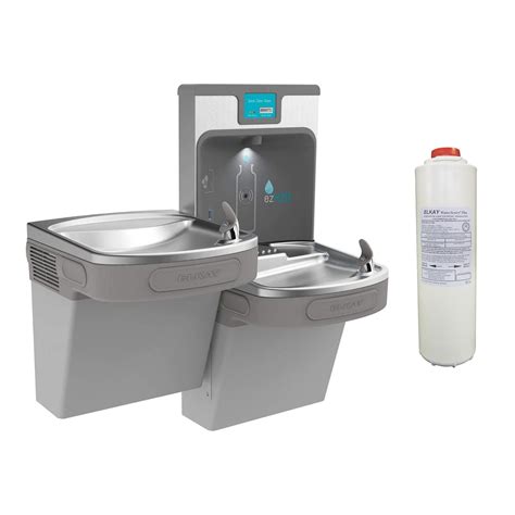 Elkay EZH20 Bottle Filling Station & Bi Level Fountain + Replacement Filter - Walmart.com