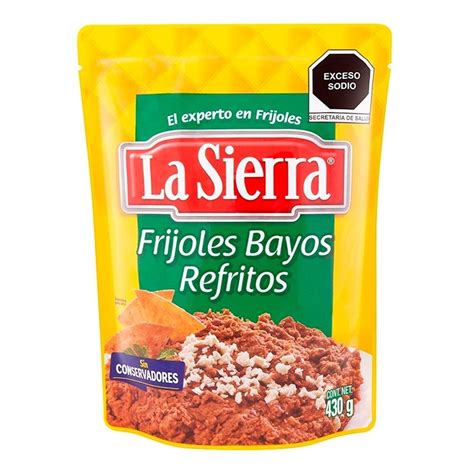 Frijoles Bayos La Sierra Refritos En Bolsa G Bodega Aurrera