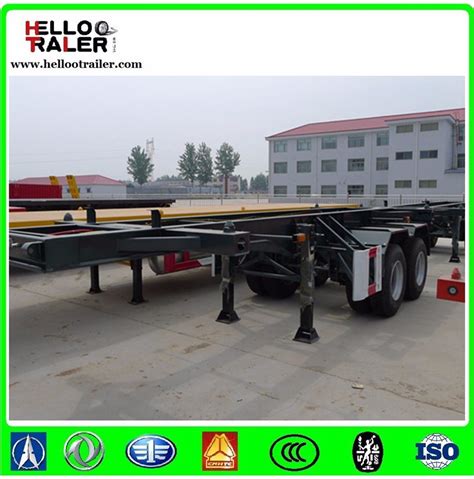 Axles Ft Ton Container Skeleton Trailer China Skeleton Trailer