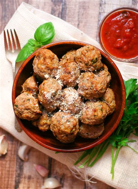 Baked Turkey Meatballs - Erica Julson