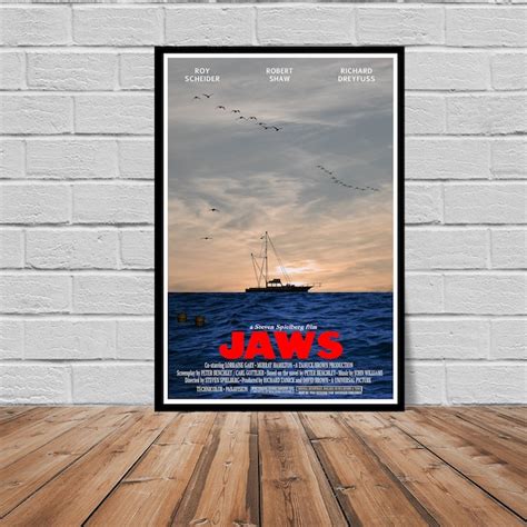 Jaws Poster Etsy