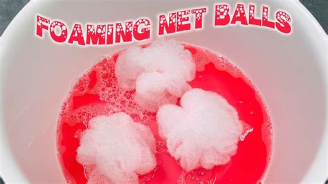 ASMR Sponge Squeeze 138 Foaming Net Balls YouTube