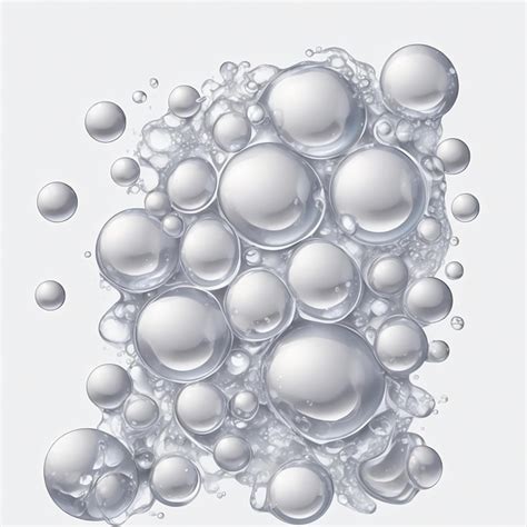 Premium AI Image | A drawing of bubbles that is made by the water