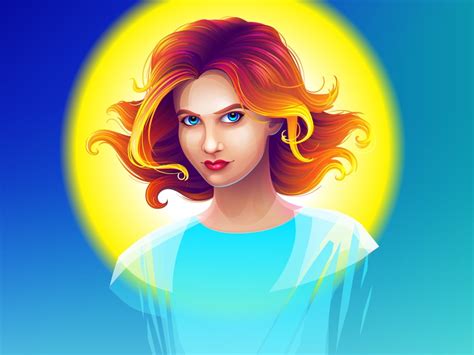 Vector girl by Daria Volkova on Dribbble