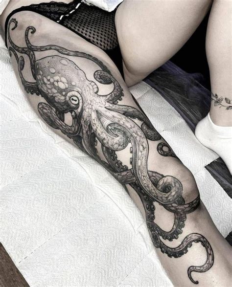 Octopus Thigh Tattoos Octopus Tattoo Sleeve Octopus Tattoo Design