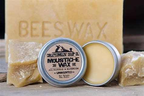 Natural Mustache Wax With Local Beeswax And Pine Rosin Etsy