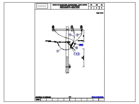 Estructura Cfe En Media Tension Ts N Rd Ccf En Autocad Librer A Cad