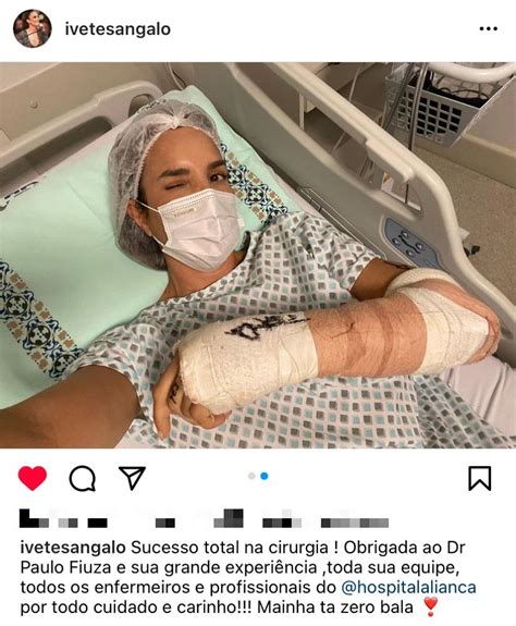 O Que Aconteceu Com A Ivete Sangalo - Ivete Sangalo faz cirurgia após sofrer acidente no exterior - É Hit ...