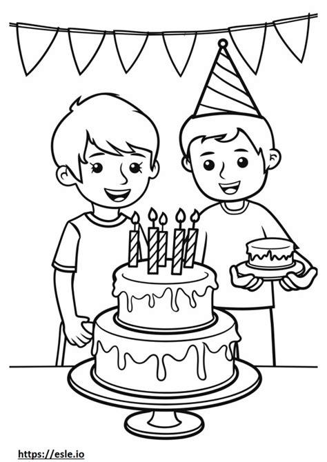 Happy Birthday Brother For Coloring