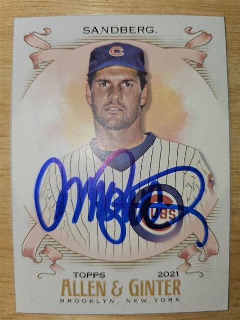 Allen Ginter Ryne Sandberg Chicago Cubs Hall Of Fame Tough