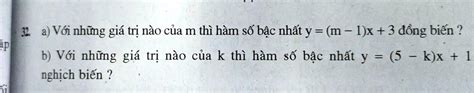 Solved A Vá›i Nhá¯ng GiÃ¡ Trá‹ NÃ O Cá§a M ThÃ¬ HÃ M Sá‘ Báº­c