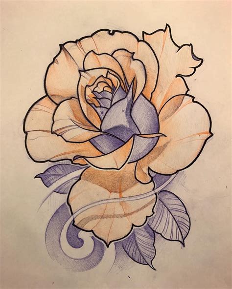 Disponible Tatuajes De Rosa Tradicionales Tatuaje De Rosa Realista