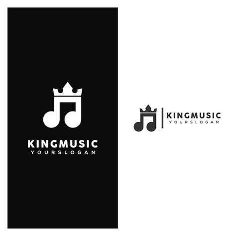 Vetor De Design De Logotipo King Music Vetor Premium