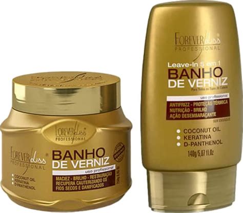 Forever Liss Kit Banho De Verniz Máscara 250g Leave In 140g