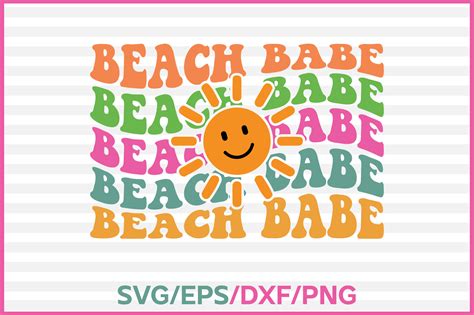 Beach Babe Retro Svg Graphic By T Shirt World · Creative Fabrica