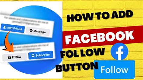 How To Add Follow Button On Facebook Facebook Profile Per Follow