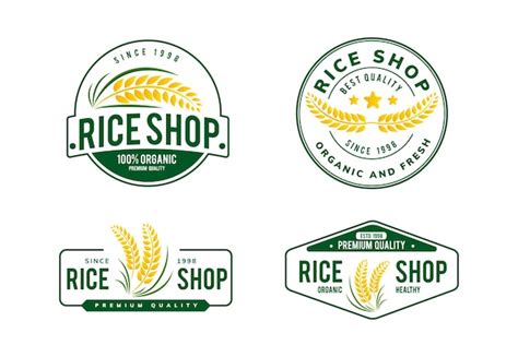 Premium Vector Rice And Wheat Logo Template Design