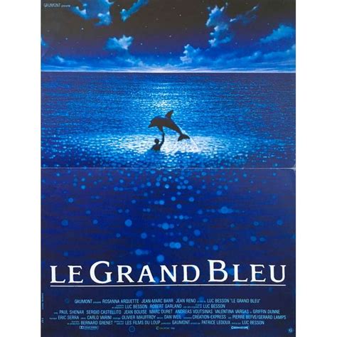 The Big Blue Movie Poster 15x21 In