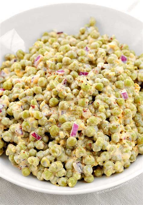 Easy Pea Salad Recipe - She Wears Many Hats